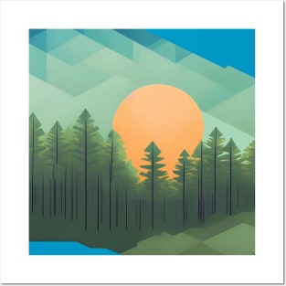 Minimalist landscape Posters and Art